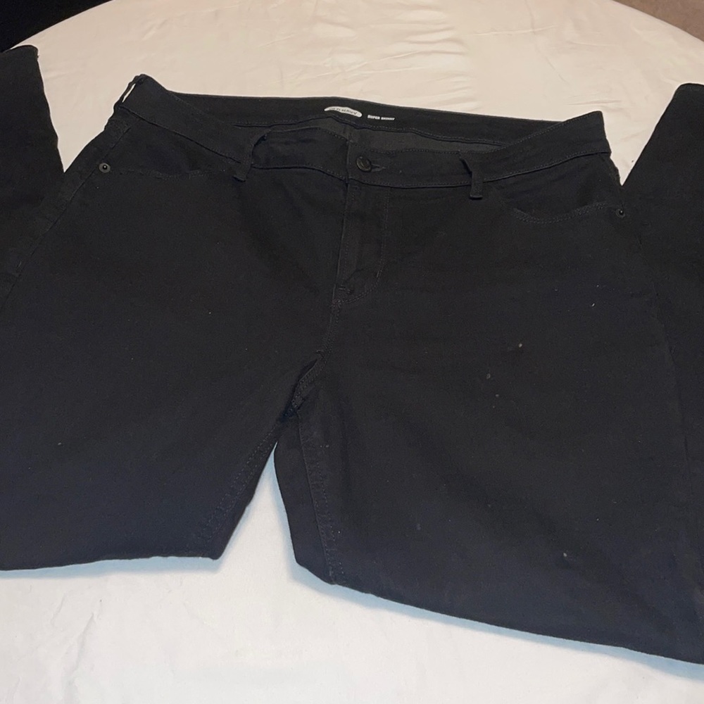 Old Navy Black Super Skinny Jeans